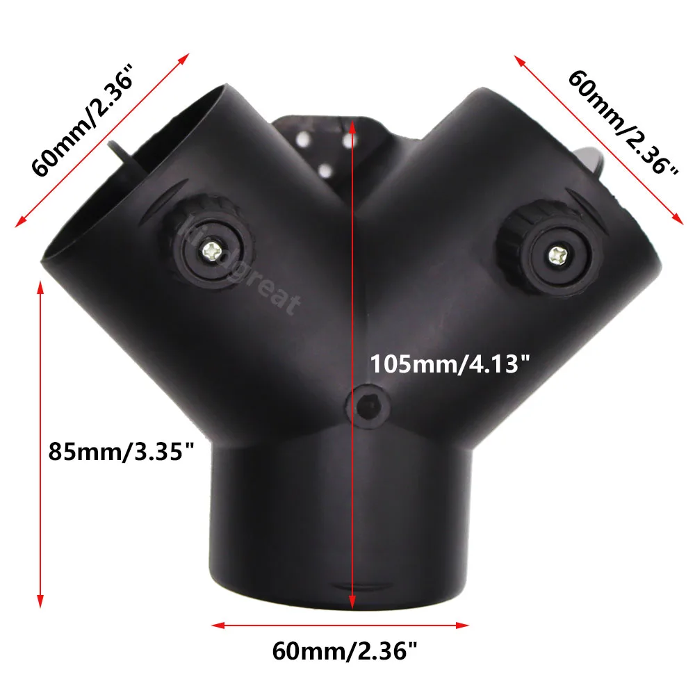 2kw 5kw Diesel Parking Heater Ducting Exhaust Air Vent Connector 60mm Y Branch Pipe With Dual Valve For Webasto Eberspacher
2kw 5kw Diesel Parking Heater Ducting Exhaust Air Vent Connector 60mm Y Branch Pipe With Dual Valve For Webasto Eberspacher