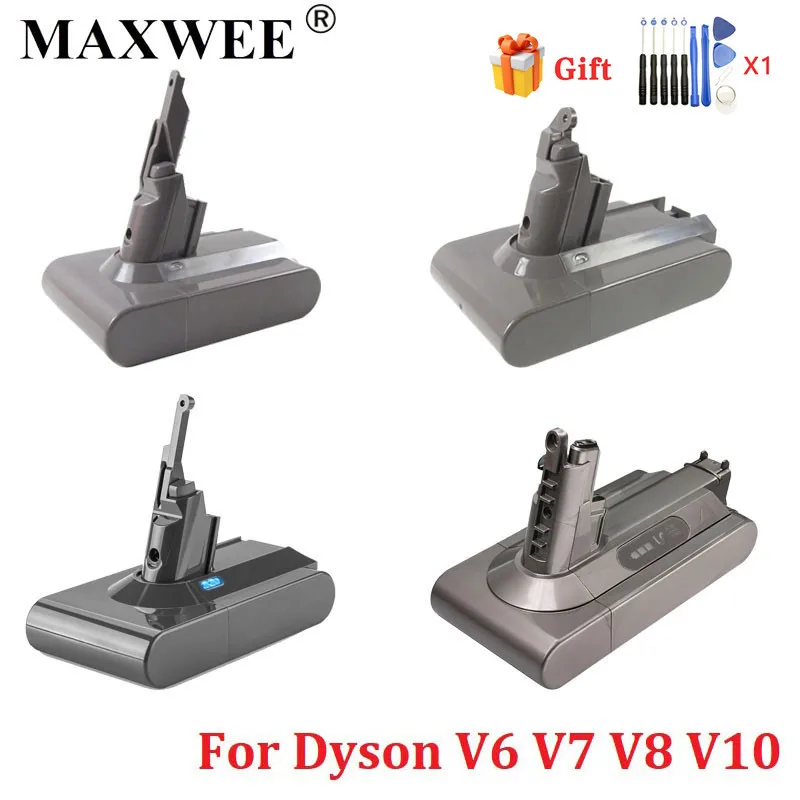 21.6V 6000mAh Battery For Dyson V6 V8 V7 V10 SV09 SV07 SV03 DC58 DC61 V7 Fluffy Animal Pro Extra Motorhead V8 Absolute Pro SV10
21.6V 6000mAh Battery For Dyson V6 V8 V7 V10 SV09 SV07 SV03 DC58 DC61 V7 Fluffy Animal Pro Extra Motorhead V8 Absolute Pro SV10