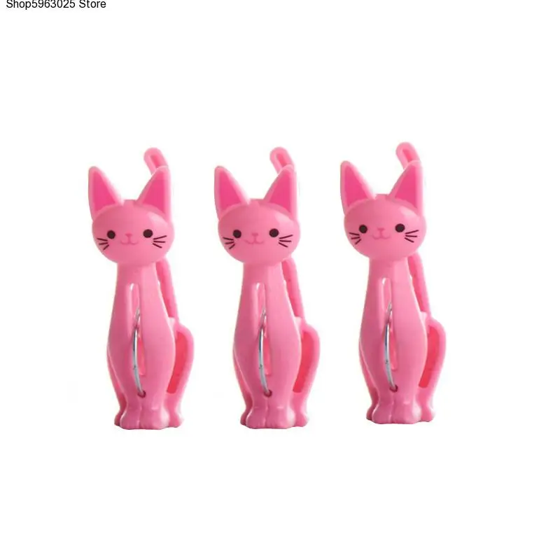 4Pcs Cute Cats Plastic Clothes Pegs Clothespins Cartoon Beach Towel Clips Bed Sheet Handdoek Socks Windproof Laundry Pins
4Pcs Cute Cats Plastic Clothes Pegs Clothespins Cartoon Beach Towel Clips Bed Sheet Handdoek Socks Windproof Laundry Pins