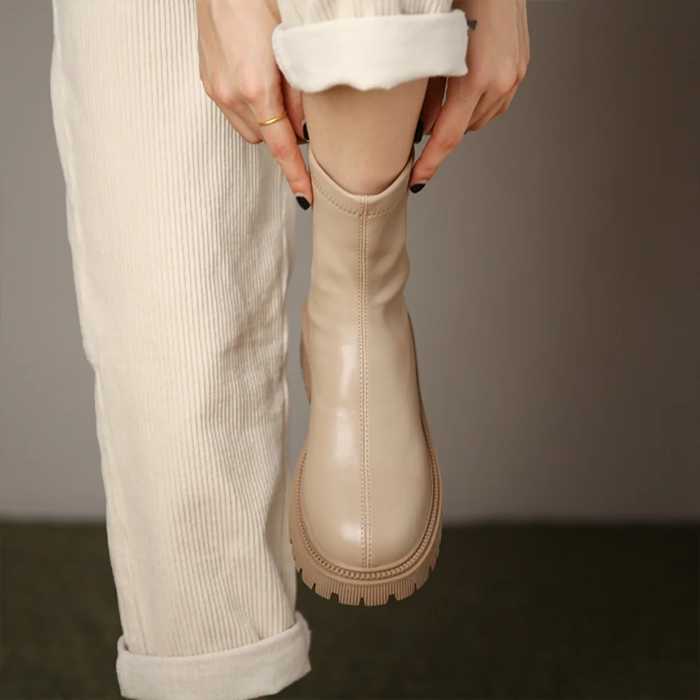 Women Ankle Boots Female Fashion Platform Square Heels Sexy Pu Shoes Ladies Soild Thick Bottom Zip Stretch Boot
Women Ankle Boots Female Fashion Platform Square Heels Sexy Pu Shoes Ladies Soild Thick Bottom Zip Stretch Boot