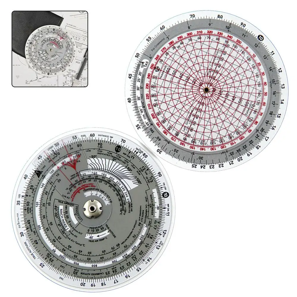 Водонепроницаемый пластиковый миниатюрный круглый пилотный калькулятор E6B, обработка зоны карты, летный компьютер для комплексного авиационного вычисления
Водонепроницаемый пластиковый миниатюрный круглый пилотный калькулятор E6B, обработка зоны карты, летный компьютер для комплексного авиационного вычисления