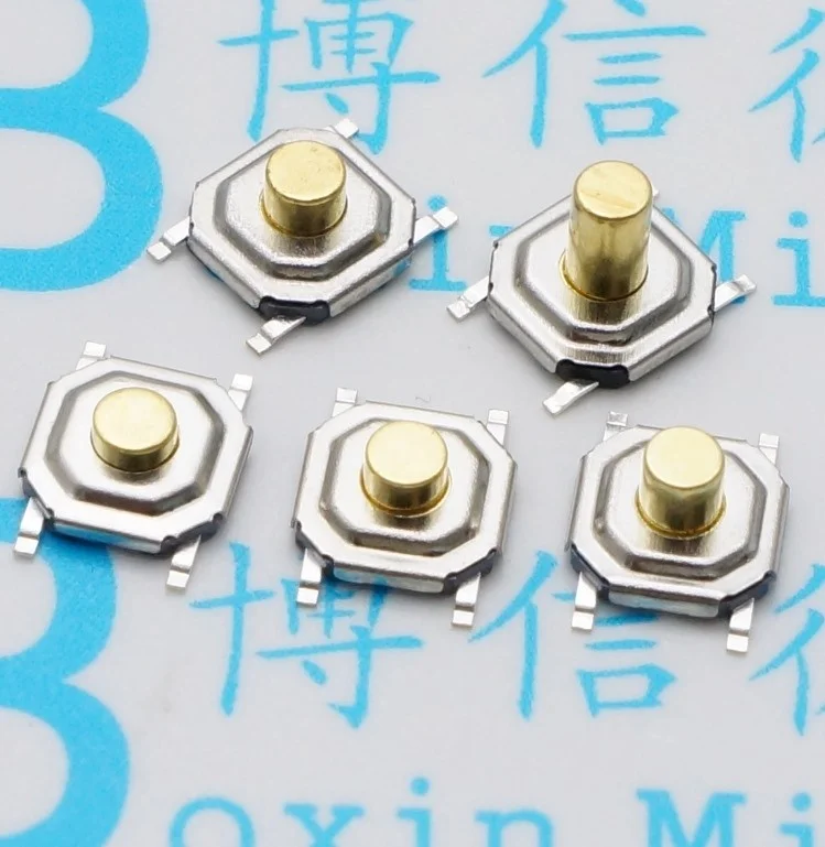 Тактильный кнопочный переключатель PCB, 50 шт., 4x4 мм, микропереключатель, мини-переключатель, внешний вид, 4*4*1,7/2/2.3/2.5/3/3.5/4.3 мм
Тактильный кнопочный переключатель PCB, 50 шт., 4x4 мм, микропереключатель, мини-переключатель, внешний вид, 4*4*1,7/2/2.3/2.5/3/3.5/4.3 мм