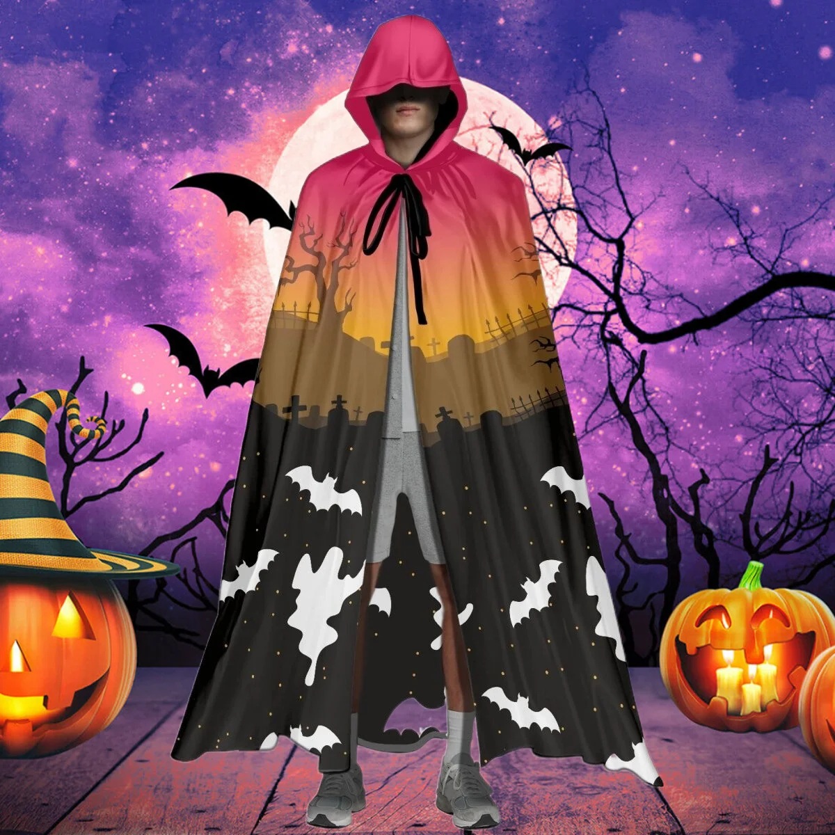 Trick or Treat Cloak Halloween Capes Women Castle Robe Cape Ghost Tree Cover Up Pumpkin Shawls Luxury Women's Ponche Shawl Woman
Trick or Treat Cloak Halloween Capes Women Castle Robe Cape Ghost Tree Cover Up Pumpkin Shawls Luxury Women's Ponche Shawl Woman