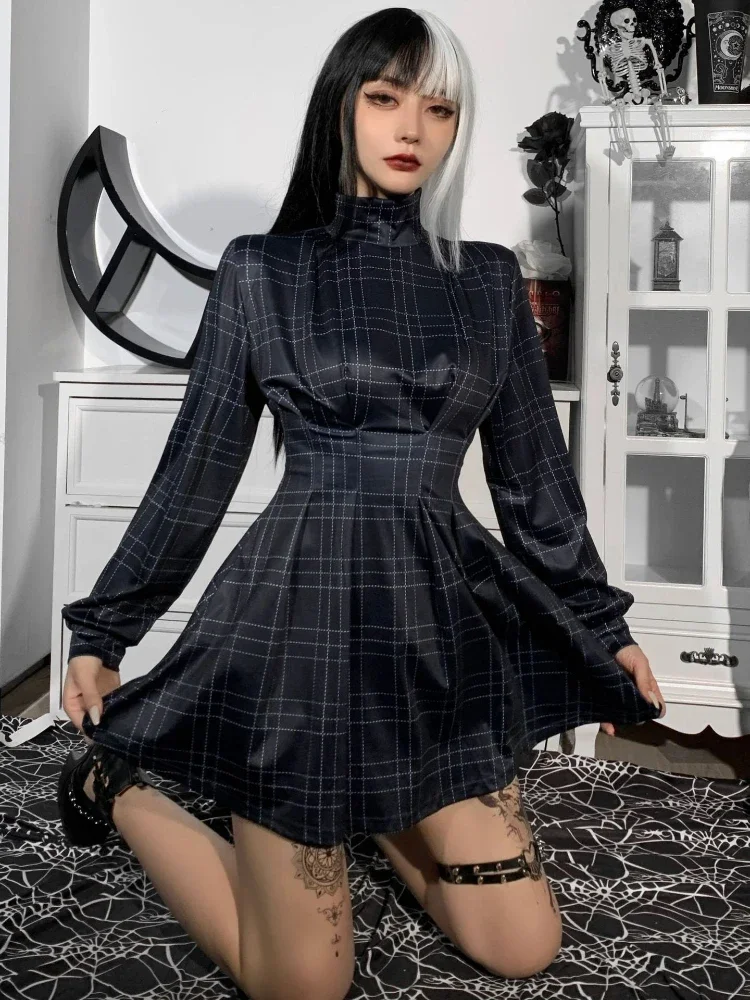 Мини-платья Y2k с завышенной талией, облегающее платье, Модный пуловер, одежда в готическом стиле, осенние платья с длинным рукавом, 2023
Мини-платья Y2k с завышенной талией, облегающее платье, Модный пуловер, одежда в готическом стиле, осенние платья с длинным рукавом, 2023