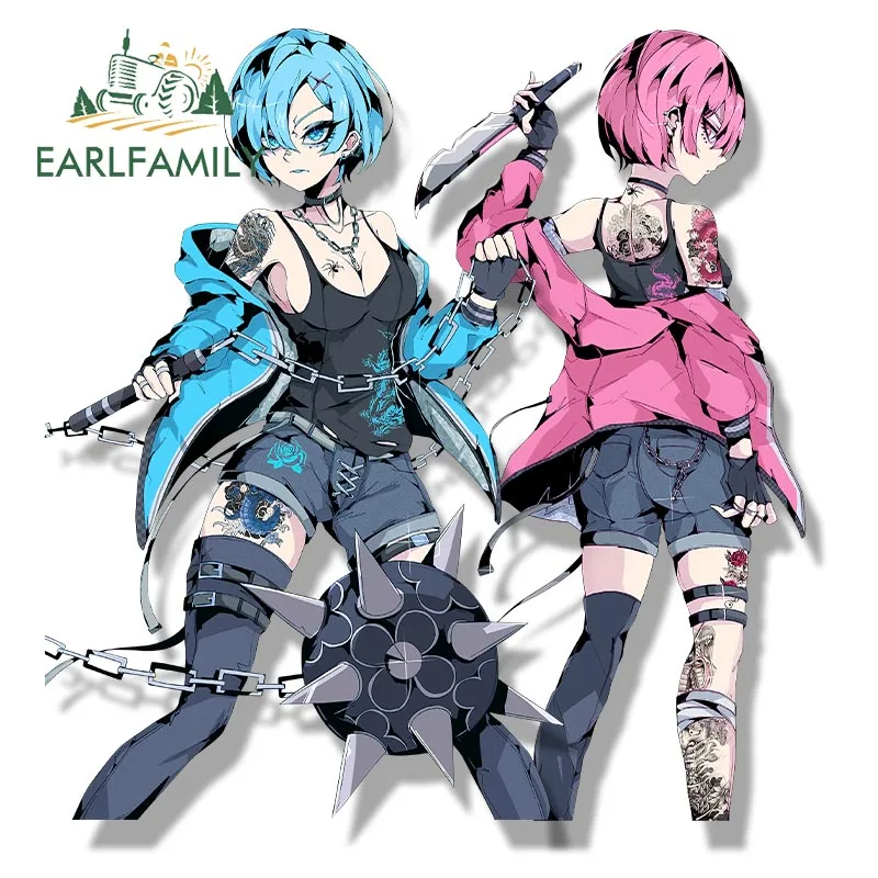EARLFAMILY уличная панк Rem & Ram Fanart Автомобильная наклейка аниме Re:Life In A Different World From Zero Waifu Decal JDM Peek Sticker s
EARLFAMILY уличная панк Rem & Ram Fanart Автомобильная наклейка аниме Re:Life In A Different World From Zero Waifu Decal JDM Peek Sticker s