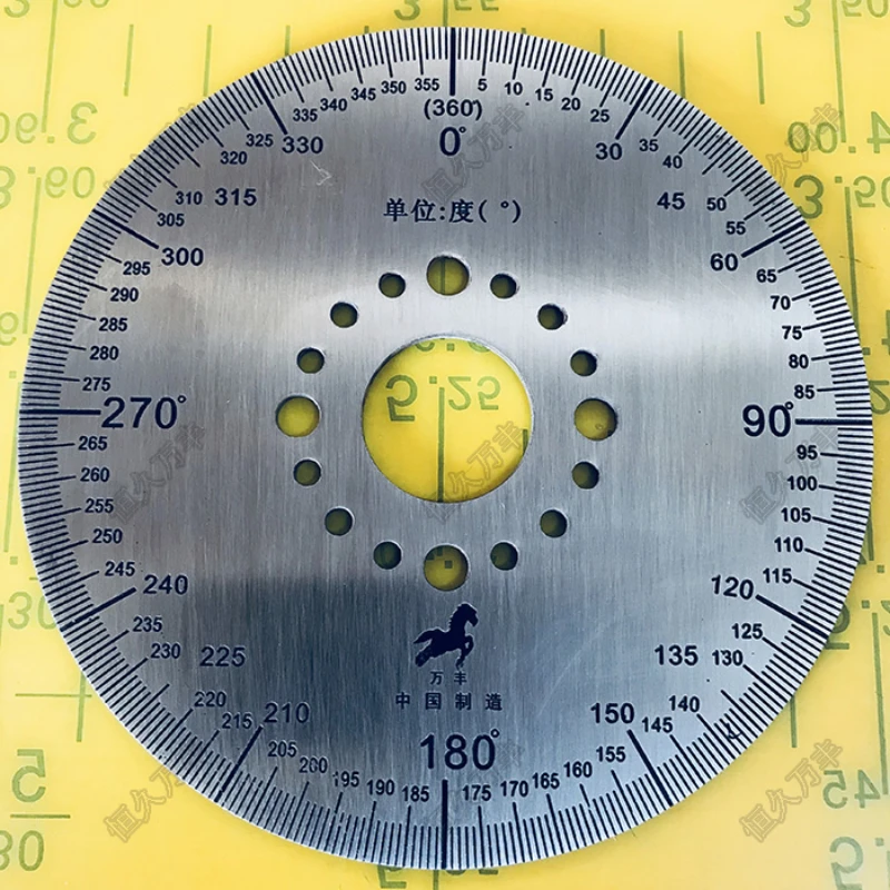 High quality Stainless Steel Scale 360 Degree Scale Small Scale Protractor Stainless Steel Disc 100 # 20 # 2
High quality Stainless Steel Scale 360 Degree Scale Small Scale Protractor Stainless Steel Disc 100 # 20 # 2