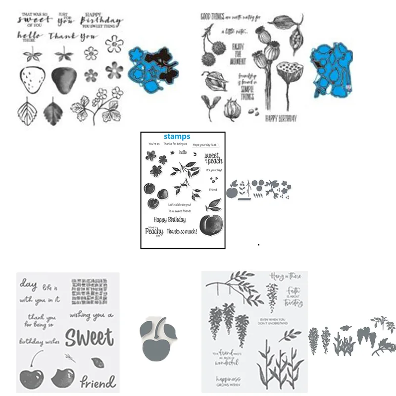 Fruit Series Metal Cutting Dies And Clear Stamps For DIY Scrapbooking Card Handmade Decoration Crafts Supplies Stencil Templates
Fruit Series Metal Cutting Dies And Clear Stamps For DIY Scrapbooking Card Handmade Decoration Crafts Supplies Stencil Templates