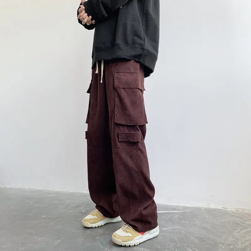 3 Color Cargo Pants Men Fashion Retro Pocket Casual Pants Men Japanese Streetwear Hip Hop Loose Straight Pants Mens Trousers
3 Color Cargo Pants Men Fashion Retro Pocket Casual Pants Men Japanese Streetwear Hip Hop Loose Straight Pants Mens Trousers