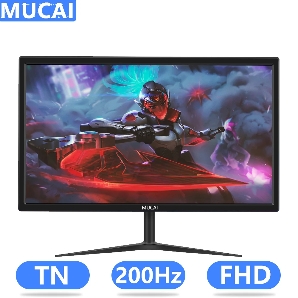 

MUCAI 24 Inch Monitor 165Hz Gaming Computer 200Hz Display FHD 1080P Light Screen HDMI-compatible DP Power Por 1920*1080
