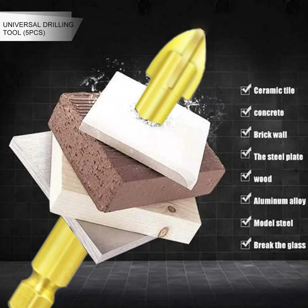 1Pcs Efficient Universal Drilling Tool Multifunctional Cross Alloy Drill Bit Tip High-Performance Utility Tools For Woodworking
1Pcs Efficient Universal Drilling Tool Multifunctional Cross Alloy Drill Bit Tip High-Performance Utility Tools For Woodworking
