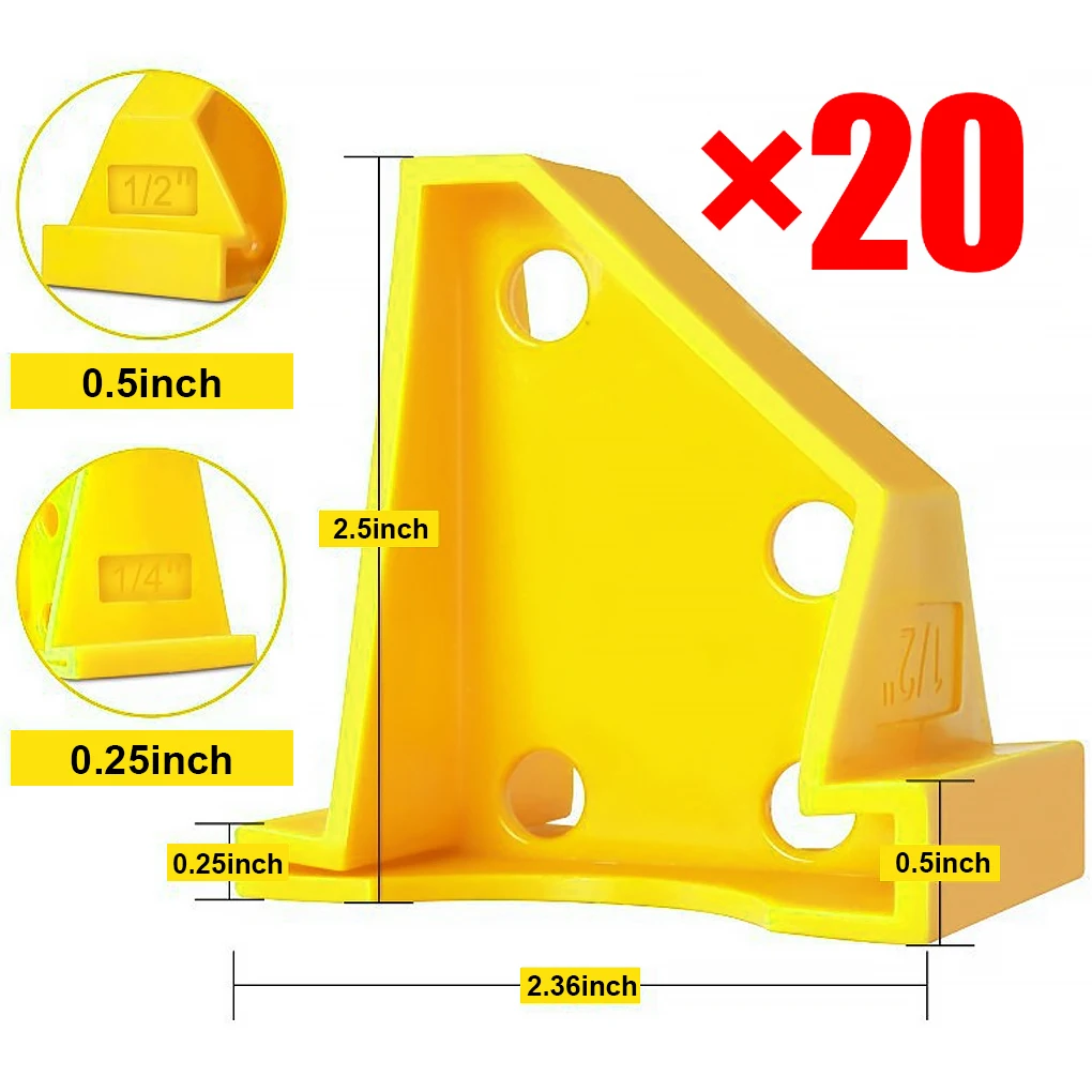 20 Pieces Flooring Spacer Universal Professional Portable Reusable Detachable Laminate Wood Floor Installing Tools
20 Pieces Flooring Spacer Universal Professional Portable Reusable Detachable Laminate Wood Floor Installing Tools