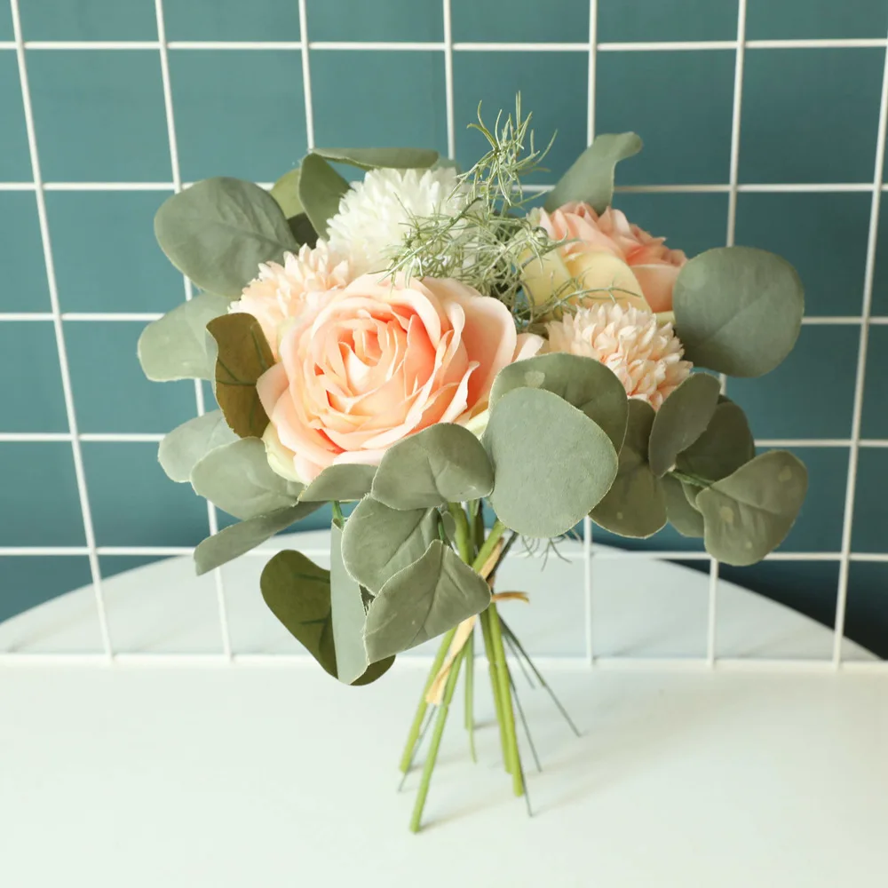 Artificial Apple Leaf Rose Dandelion Bunch Silk Flower Bouquet Home Decor Wedding Bouquet Flower Arrangement Bride Floral Wreath
Artificial Apple Leaf Rose Dandelion Bunch Silk Flower Bouquet Home Decor Wedding Bouquet Flower Arrangement Bride Floral Wreath