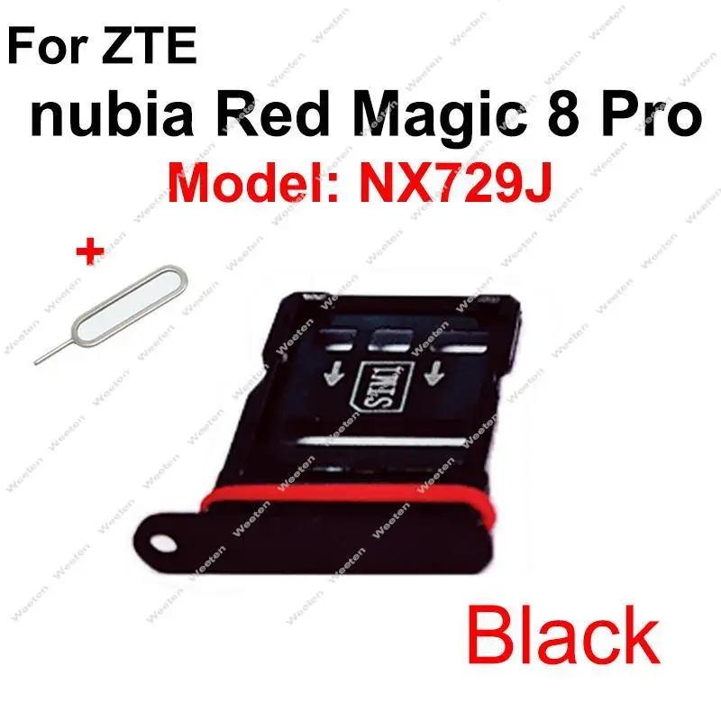 

Sim Card Tray For ZTE nubia Red Magic 8 Pro NX729J 8Pro+ Plus SIM Card Holder Micro SD Adapter Reader Parts