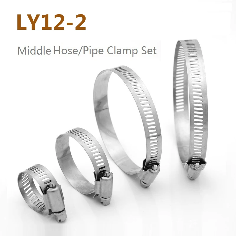 Hoses Clamps Clip Stainless Steel Adjustable Water Tube Fuel Pipe Air Ducting Worm Gear Hose Clamp Ring Clip for Car Motorcycles
Hoses Clamps Clip Stainless Steel Adjustable Water Tube Fuel Pipe Air Ducting Worm Gear Hose Clamp Ring Clip for Car Motorcycles