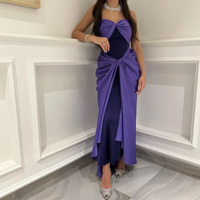 Column Purple and Black Party Wear Formal Evening Dress Strapless Sleeveless Prom Dress Chiffon with Split Formal Party Gowns
Column Purple and Black Party Wear Formal Evening Dress Strapless Sleeveless Prom Dress Chiffon with Split Formal Party Gowns