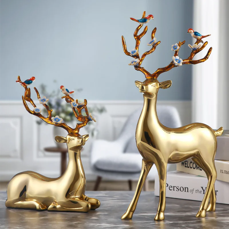 Enamel color Sika Deer ornaments crystal desktop creative living room home decoration TV cabinet wine cabinet
Enamel color Sika Deer ornaments crystal desktop creative living room home decoration TV cabinet wine cabinet