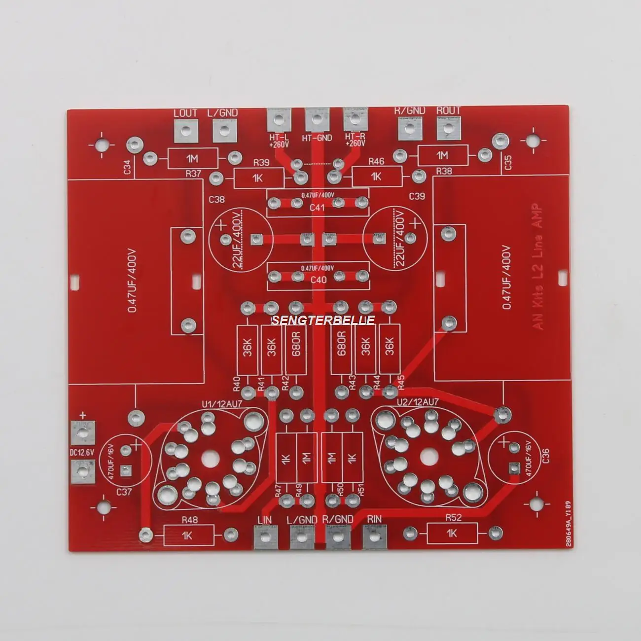 

HiFi L2 Tube Preamp Board PCB 12AU7 / ECC82 Stereo Preamplifier Bare Board