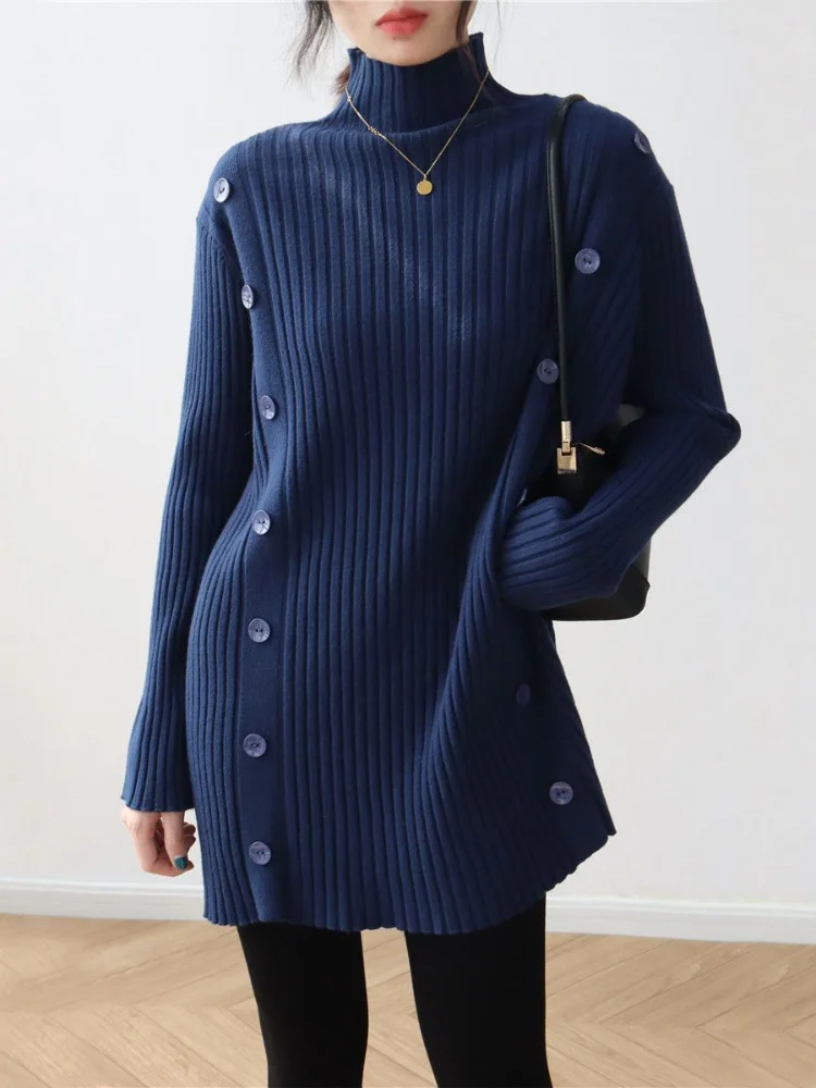Women's Turtleneck Jumpers Autumn Winter Top Elegant Pullovers Sweaters Solid Leisure Korean Fashion Oversized Ladies Sweater
Women's Turtleneck Jumpers Autumn Winter Top Elegant Pullovers Sweaters Solid Leisure Korean Fashion Oversized Ladies Sweater