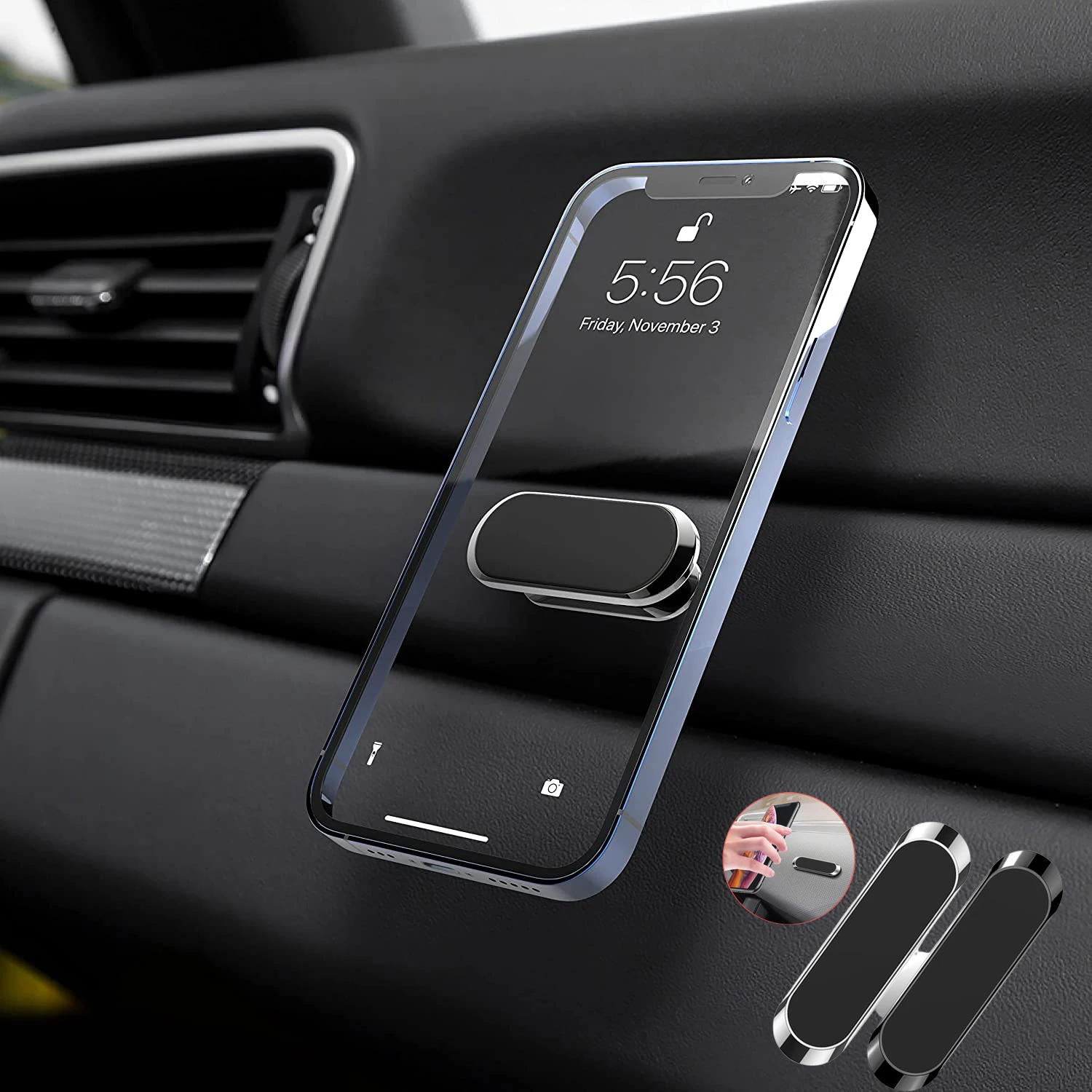 Magnetic Mounts ,Flat Car Phone Holder for Car Dashboard, Wall, Fridge. Stick on Universal Kit Support GPS,Tablets,phones,Knives
Magnetic Mounts ,Flat Car Phone Holder for Car Dashboard, Wall, Fridge. Stick on Universal Kit Support GPS,Tablets,phones,Knives