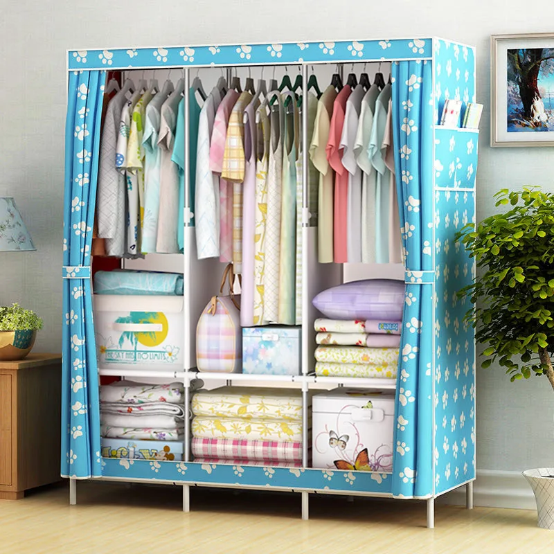 Fancy Portable Folding Fabric Wardrobe With Metal Tubes Clothes Closet Shelf Storage Wardrobe Guarda Roupa Bedroom Furniture
Fancy Portable Folding Fabric Wardrobe With Metal Tubes Clothes Closet Shelf Storage Wardrobe Guarda Roupa Bedroom Furniture