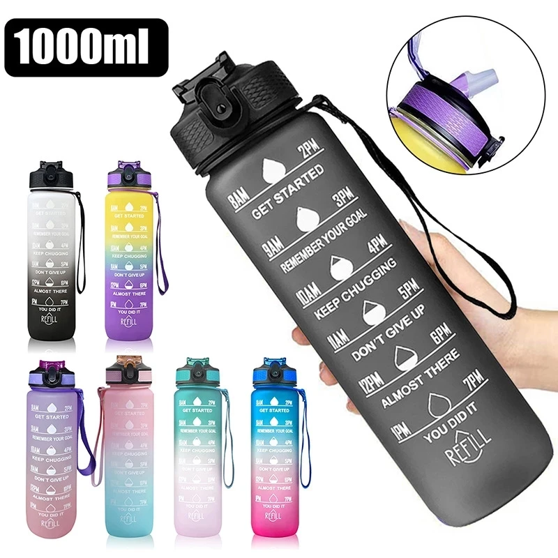 Fitness Kitchen Jugs 1 Liter Portable Water Bottle Motivational Drinking Bottles Leakproof Sport Water Bottle Outdoor Travel Gym
Fitness Kitchen Jugs 1 Liter Portable Water Bottle Motivational Drinking Bottles Leakproof Sport Water Bottle Outdoor Travel Gym