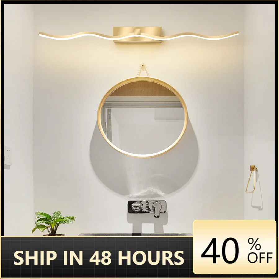 Mirror Headlight Bathroom Simple Modern Led Makeup Mirror Bathroom Light Nordic Waterproof Anti-fog Lamps
Mirror Headlight Bathroom Simple Modern Led Makeup Mirror Bathroom Light Nordic Waterproof Anti-fog Lamps