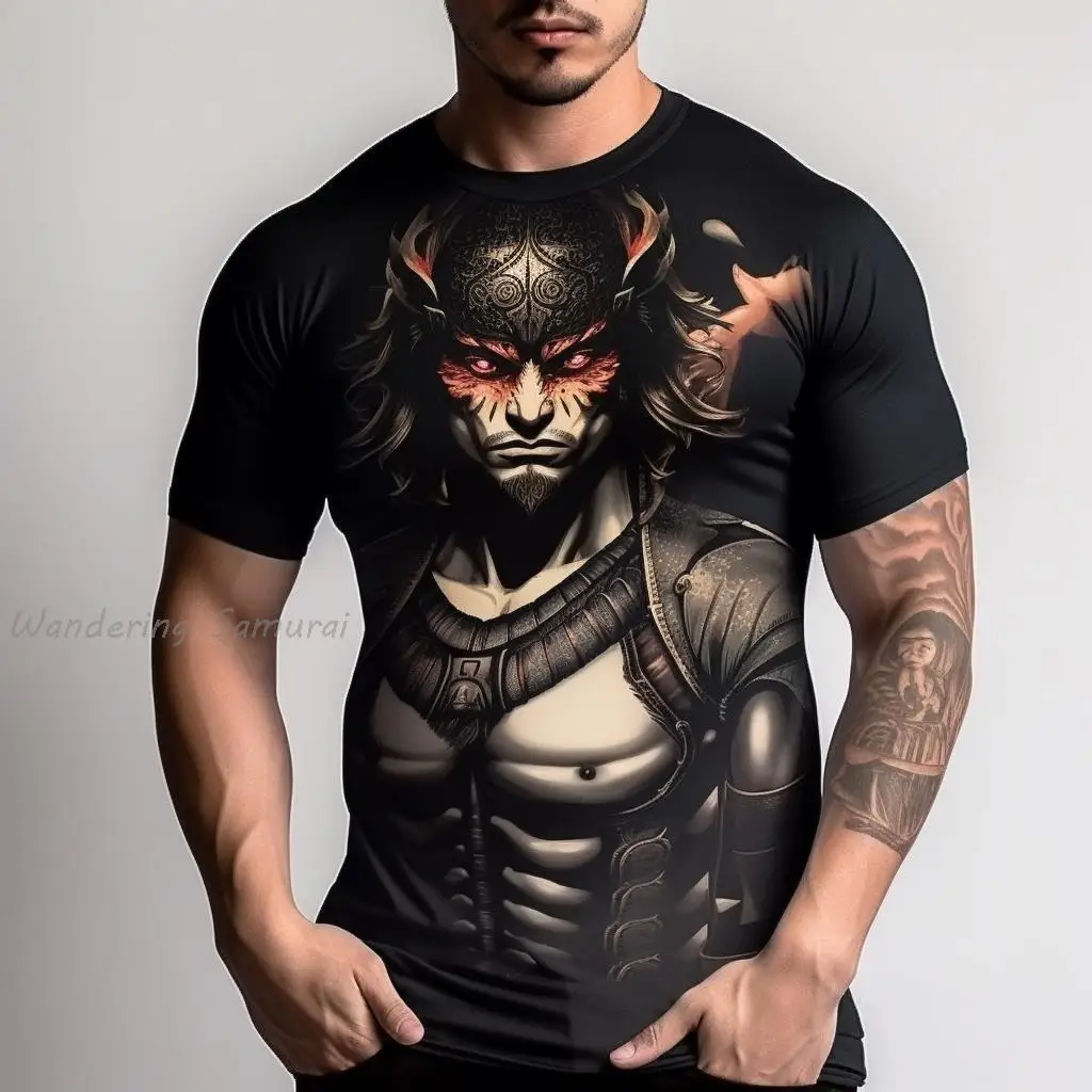 Мужская Винтажная футболка с круглым вырезом, хлопковая Футболка большого размера с рукавами и 3D-принтом самурая в японском стиле, уличная ...
Мужская Винтажная футболка с круглым вырезом, хлопковая Футболка большого размера с рукавами и 3D-принтом самурая в японском стиле, уличная ...