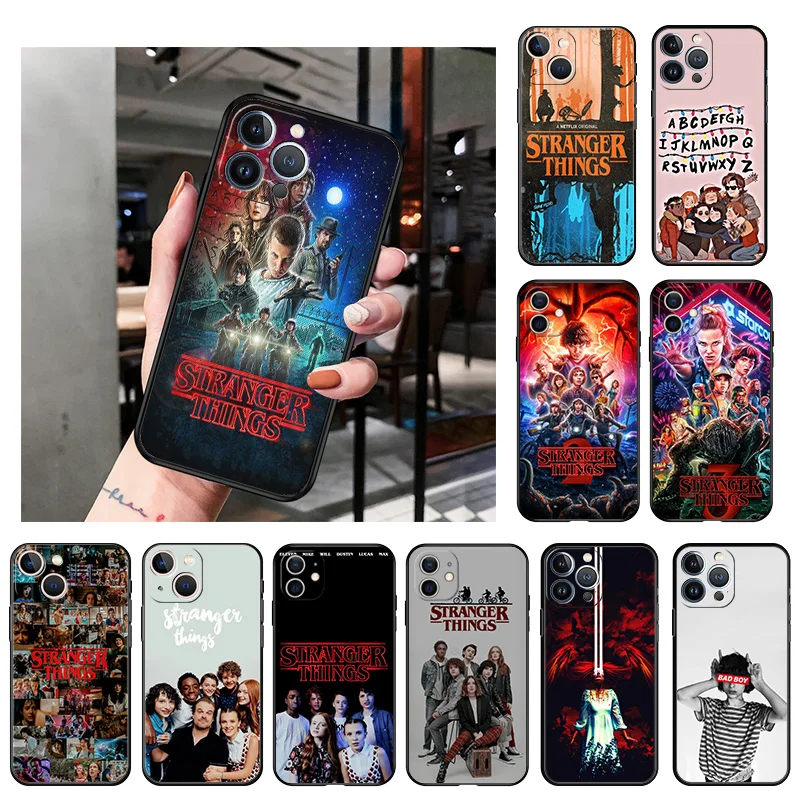 Camera Protection Silicone Phone Case for iphone 14 13 11 12 Pro XS Max Mini XR SE 8 7 Plus X Stranger Things Soft Black Cover
Camera Protection Silicone Phone Case for iphone 14 13 11 12 Pro XS Max Mini XR SE 8 7 Plus X Stranger Things Soft Black Cover