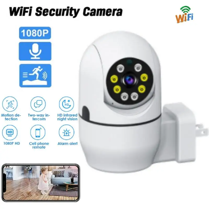 Wireless WiFi 360 ° Rotary Camera Home Monitoring Camera Two-way Walkie Talkie Infrared Night Vision Security Home Monitor Cam
Wireless WiFi 360 ° Rotary Camera Home Monitoring Camera Two-way Walkie Talkie Infrared Night Vision Security Home Monitor Cam
