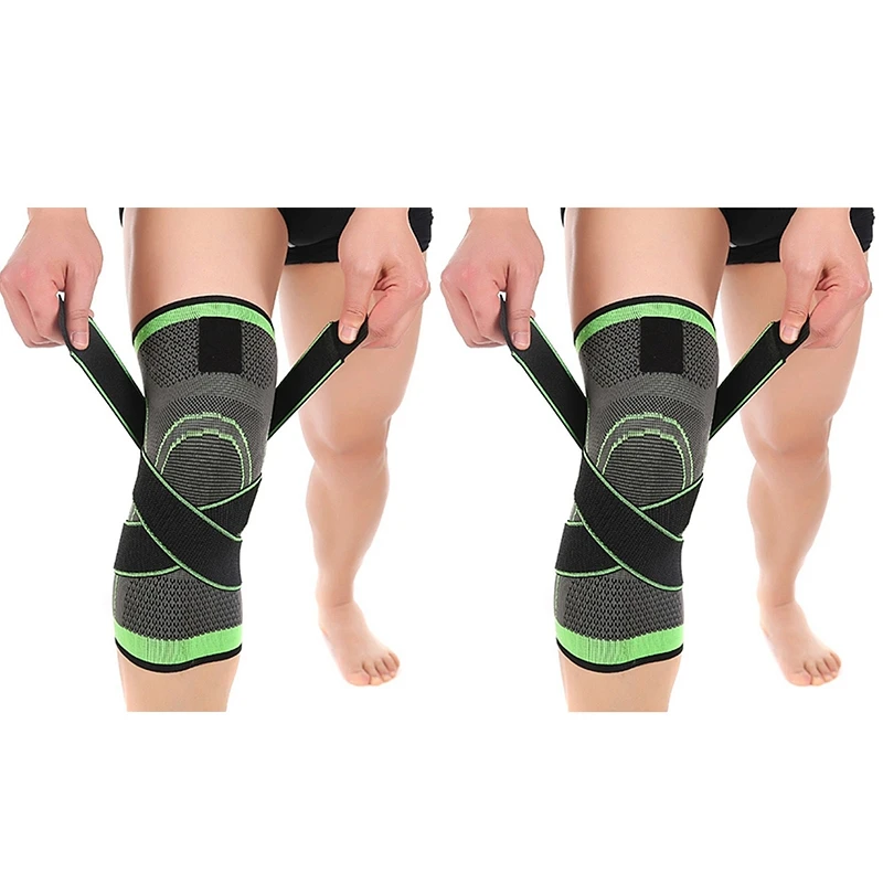 2Pcs 3D Weaving Pressurization Knee Brace Hiking Cycling Knee Support Protector Knee Pad - M & L
2Pcs 3D Weaving Pressurization Knee Brace Hiking Cycling Knee Support Protector Knee Pad - M & L