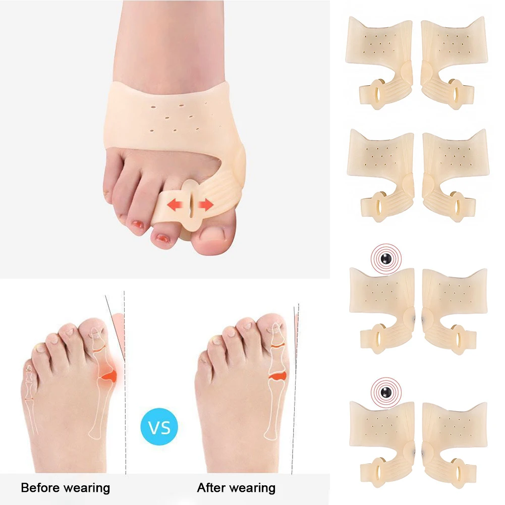 Magnetic Therapy Silicone Gel Toes Separator Bunion Bone Ectropion Adjuster Toes Outer Foot Care Valgus Corrector Unisex
Magnetic Therapy Silicone Gel Toes Separator Bunion Bone Ectropion Adjuster Toes Outer Foot Care Valgus Corrector Unisex