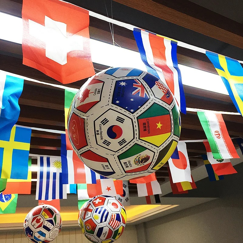 New 2022 Hanging Ball Football Theme Party Decoration Flag Ball Soccer Competition Club Bar BBQ Atmosphere Layout Fans Supplies
New 2022 Hanging Ball Football Theme Party Decoration Flag Ball Soccer Competition Club Bar BBQ Atmosphere Layout Fans Supplies