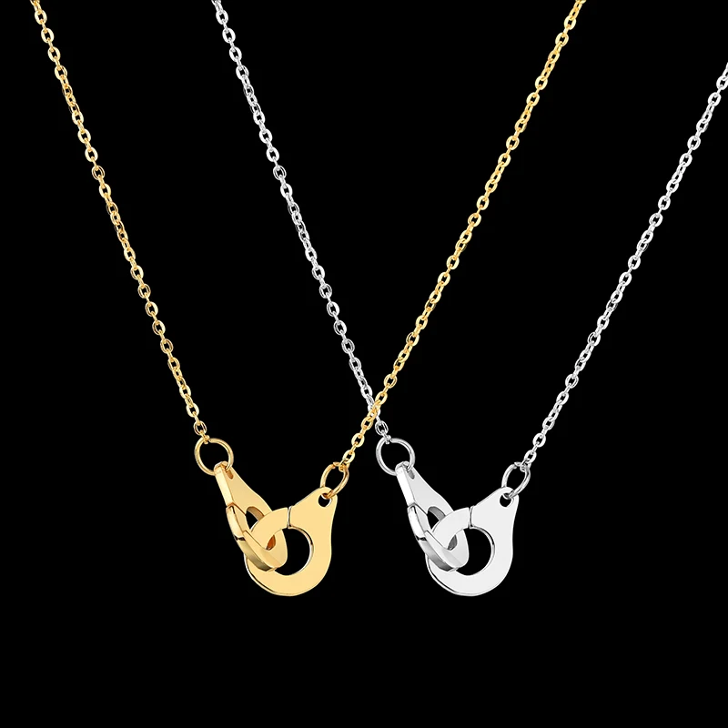 Minimalist Women Handcuff Chokers Necklace Stainless Steel Love Chain Necklace Valentine's Day Gifts
Minimalist Women Handcuff Chokers Necklace Stainless Steel Love Chain Necklace Valentine's Day Gifts