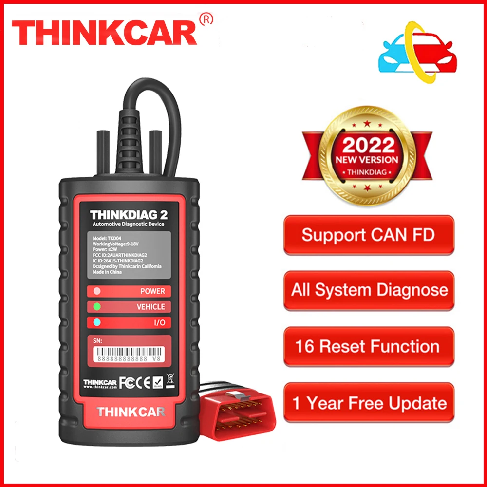 Thinkcar Thinkdiag 2 All Car Brands OBD2 Scanner ThinkDiag 2 CanFD Potocol All Reset Service Full Software Full System ECU Code
Thinkcar Thinkdiag 2 All Car Brands OBD2 Scanner ThinkDiag 2 CanFD Potocol All Reset Service Full Software Full System ECU Code