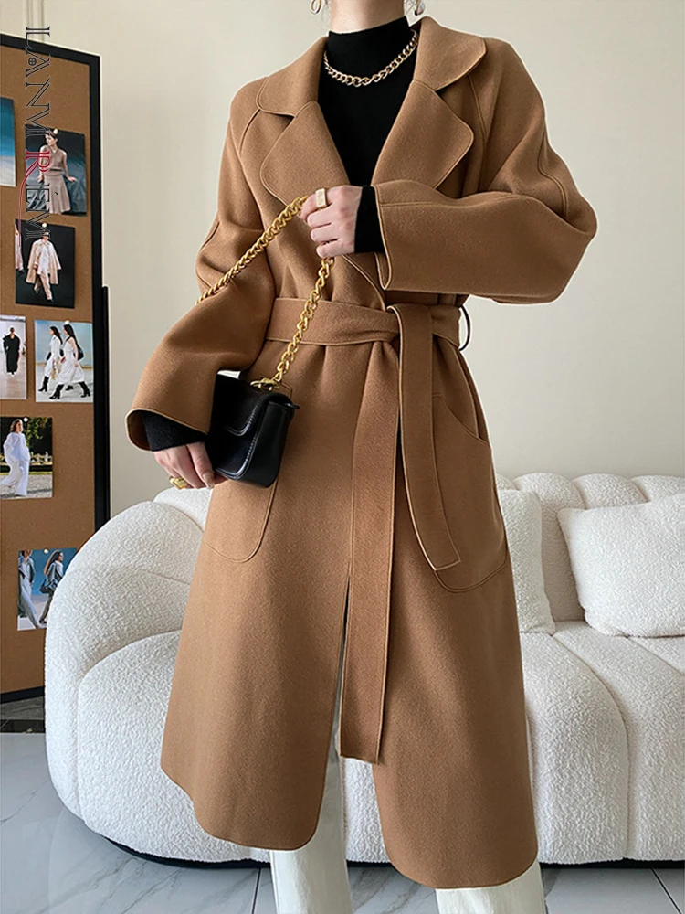 LANMREM Lapel Woolen Coats Mid Length Long Sleeves Solid Color Female Luxury Fashion Clothing 2023 Spring Winter New 2R7415
LANMREM Lapel Woolen Coats Mid Length Long Sleeves Solid Color Female Luxury Fashion Clothing 2023 Spring Winter New 2R7415