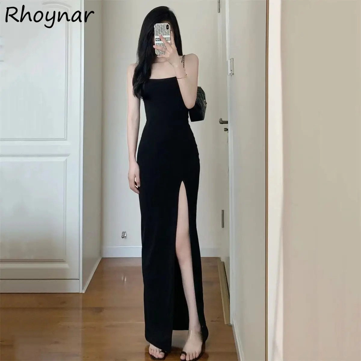 Sleeveless Dress Women Black Side-slit Sexy Party Chic Elegant Summer Design Basic All-match Cool Club Vestidos Female Aesthetic
Sleeveless Dress Women Black Side-slit Sexy Party Chic Elegant Summer Design Basic All-match Cool Club Vestidos Female Aesthetic