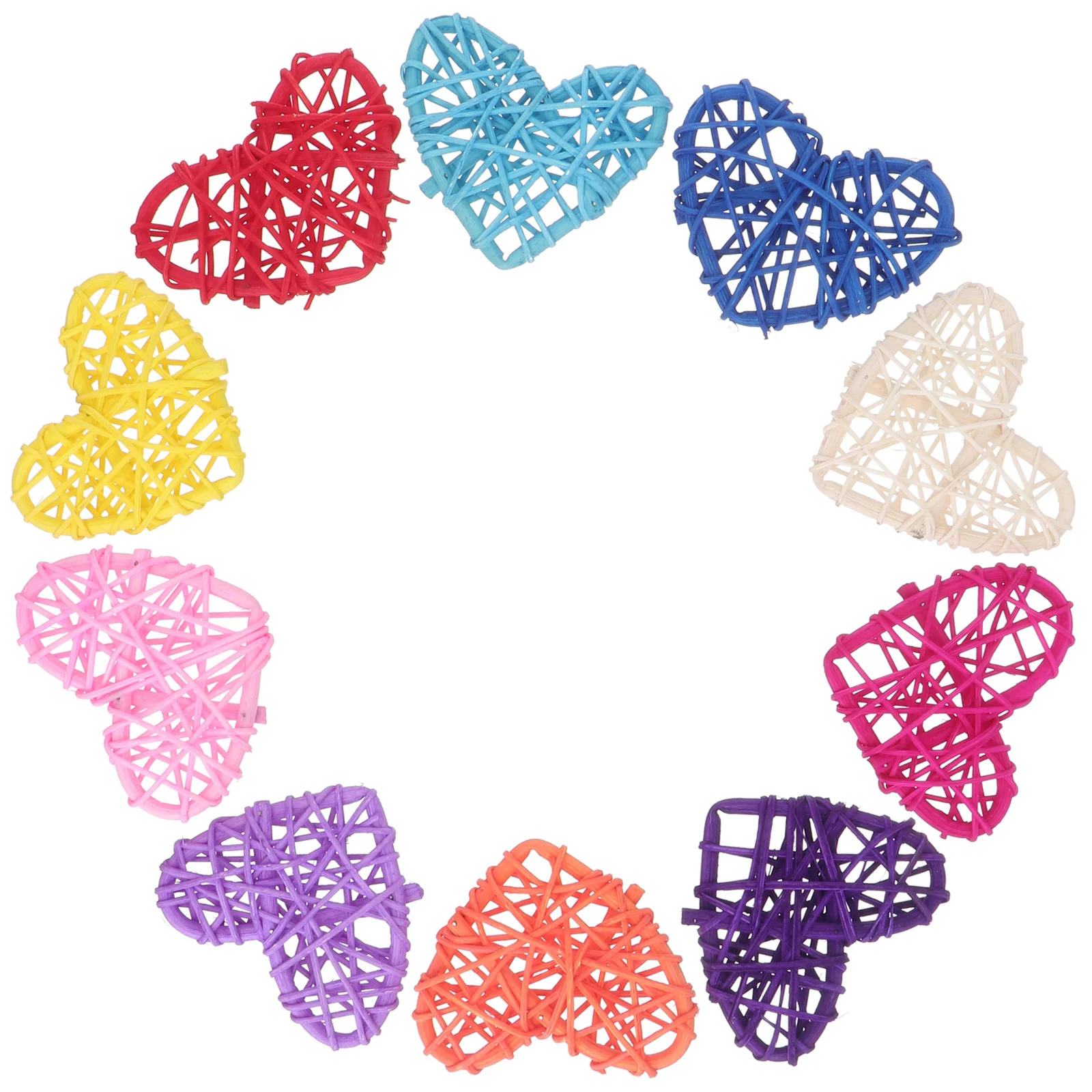 Heart Rattan Ornaments DIY Craft Vase Filler Decorative Hanging Ornaments for Shower Wedding 10pcs 6CM
Heart Rattan Ornaments DIY Craft Vase Filler Decorative Hanging Ornaments for Shower Wedding 10pcs 6CM