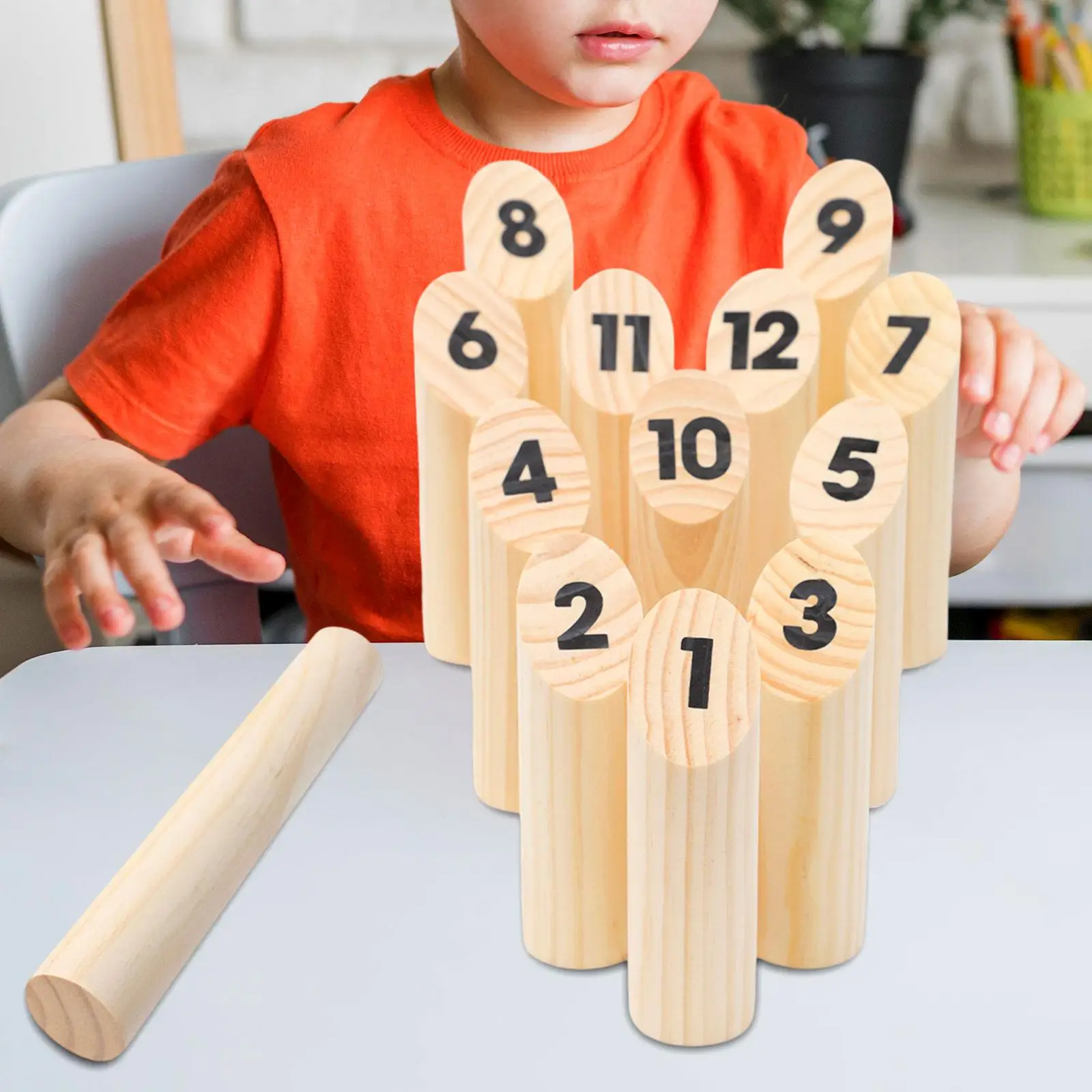 Wooden Toss Game Throw Bowling Skittle Game Throwing Game Numbered Block Toy Set for Backyard party Outdoor Picnic
Wooden Toss Game Throw Bowling Skittle Game Throwing Game Numbered Block Toy Set for Backyard party Outdoor Picnic