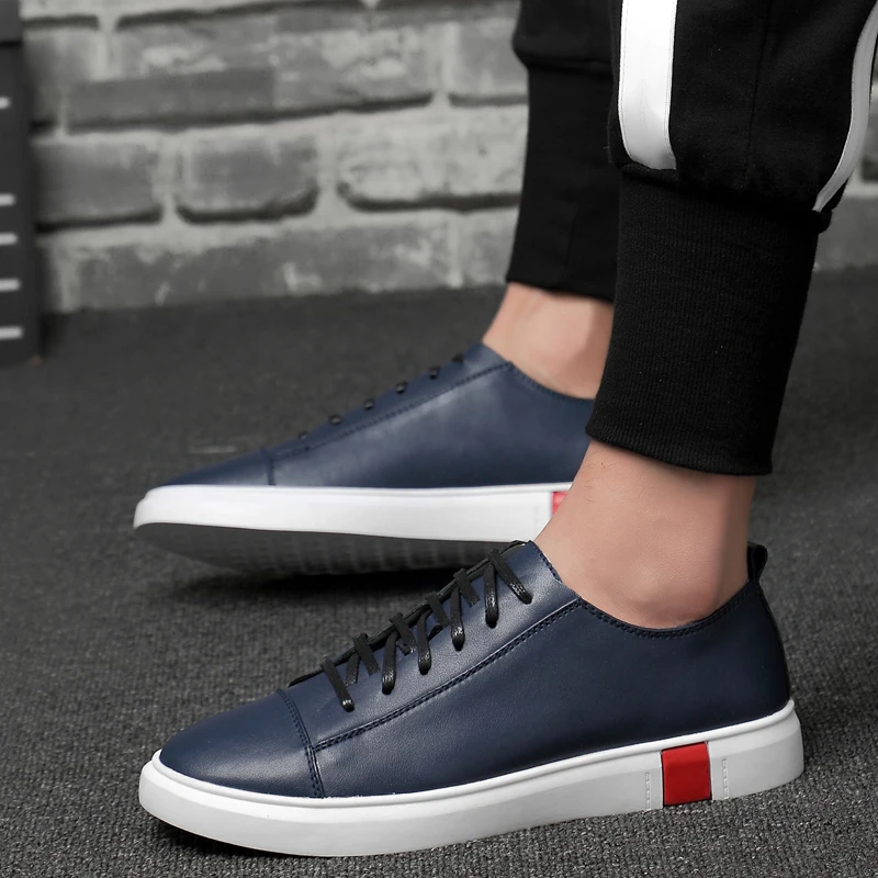 High Quality Mens Shoes Casual Leather Sneakers Men Travel Outdoor Leisure Walking Shoes Male Flat Comfortable Non-Slip Sneaker 
High Quality Mens Shoes Casual Leather Sneakers Men Travel Outdoor Leisure Walking Shoes Male Flat Comfortable Non-Slip Sneaker