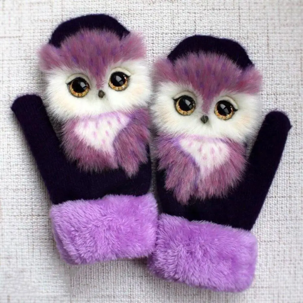 Animal Purple Owl Design Kids Winter Warm Gloves 22cm Princess Girls Mittens Soft Gloves Cute Fingers Full Fashion Long C3i9
Animal Purple Owl Design Kids Winter Warm Gloves 22cm Princess Girls Mittens Soft Gloves Cute Fingers Full Fashion Long C3i9