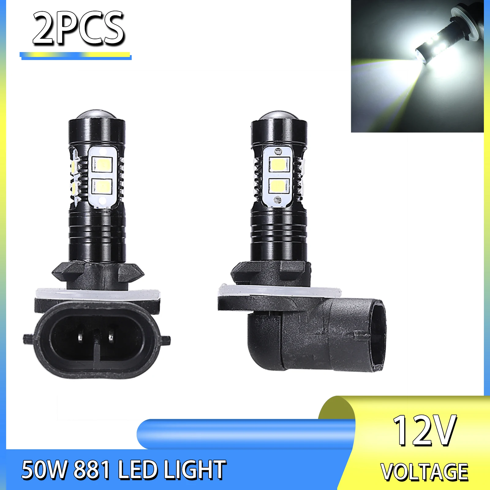 1 пара 12V 2525 светодиодный Противотуманные фары Дневные Фары Светильник белого цвета высокого Яркость подходит 881 Тип розетки Автомобильная ...
1 пара 12V 2525 светодиодный Противотуманные фары Дневные Фары Светильник белого цвета высокого Яркость подходит 881 Тип розетки Автомобильная ...