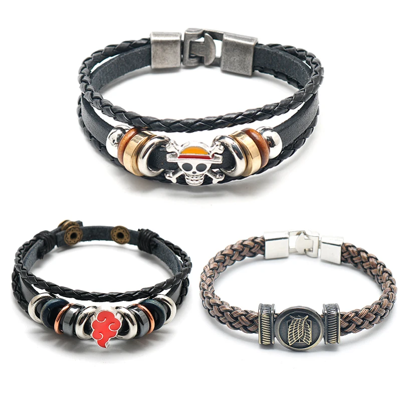 Anime Luffy Skull Leather Charm Bracelet For Men Women Classic Wooden Beads Red CLoud Straw Hat Pirates Bracelet Jewelry Gift
Anime Luffy Skull Leather Charm Bracelet For Men Women Classic Wooden Beads Red CLoud Straw Hat Pirates Bracelet Jewelry Gift
