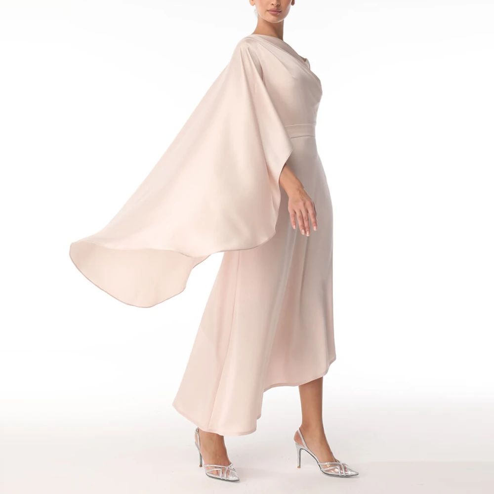 Muloong Beige One Shoulder Women Evening Dresses Ankle Length A Line Prom Gown Asymmetrical Sleeves Shawl 2023 فستان سهرة نسائي
Muloong Beige One Shoulder Women Evening Dresses Ankle Length A Line Prom Gown Asymmetrical Sleeves Shawl 2023 فستان سهرة نسائي