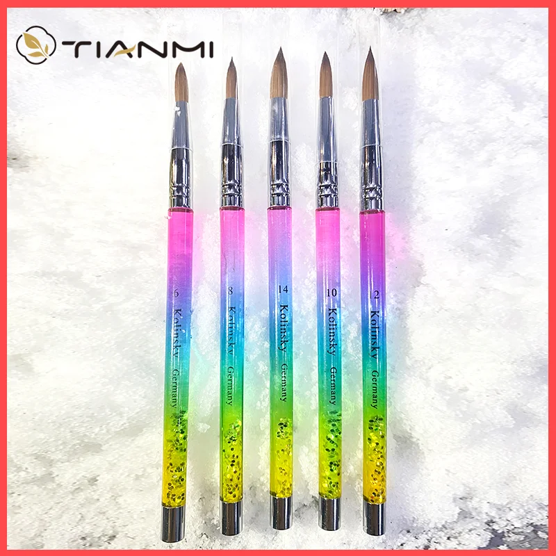 TIANMI Kolinsky Brush Sable Hair Brush Acrylic Nail Brush UV GEL Manicure Powder Pedicure with Liquid Glitter Handle Nail Tools
TIANMI Kolinsky Brush Sable Hair Brush Acrylic Nail Brush UV GEL Manicure Powder Pedicure with Liquid Glitter Handle Nail Tools