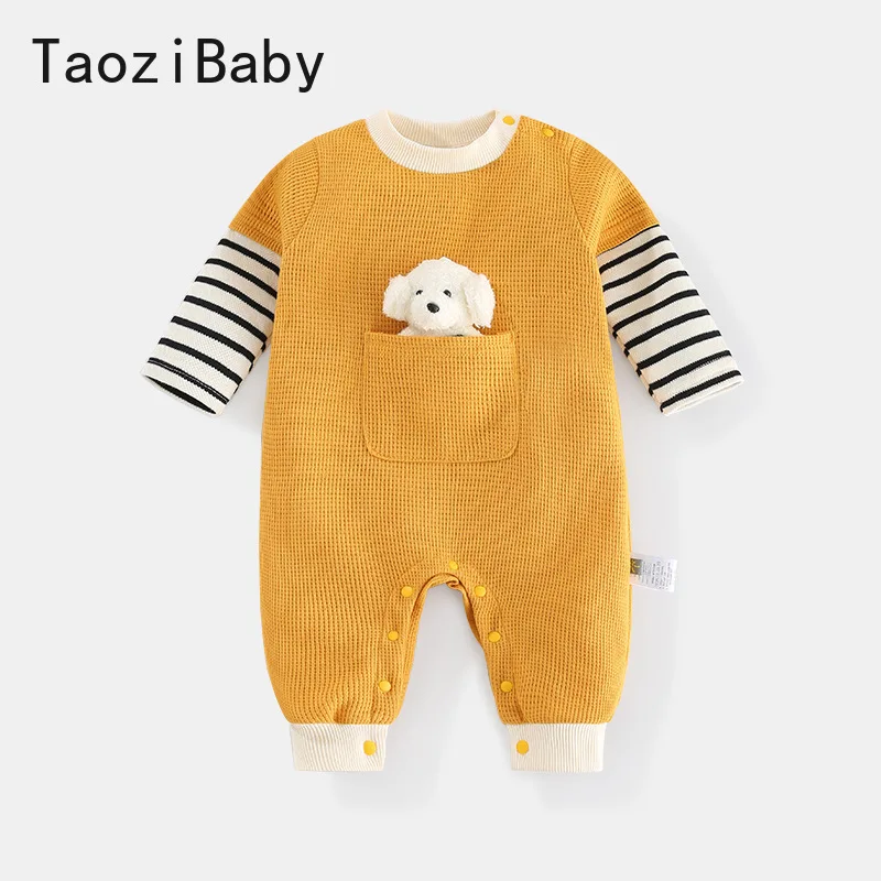 Baby Rompers Spring New Onesie 2022 Baby Jumpsuits Big Pocket with Doll Crawl Cotton Newborn Clothing
Baby Rompers Spring New Onesie 2022 Baby Jumpsuits Big Pocket with Doll Crawl Cotton Newborn Clothing