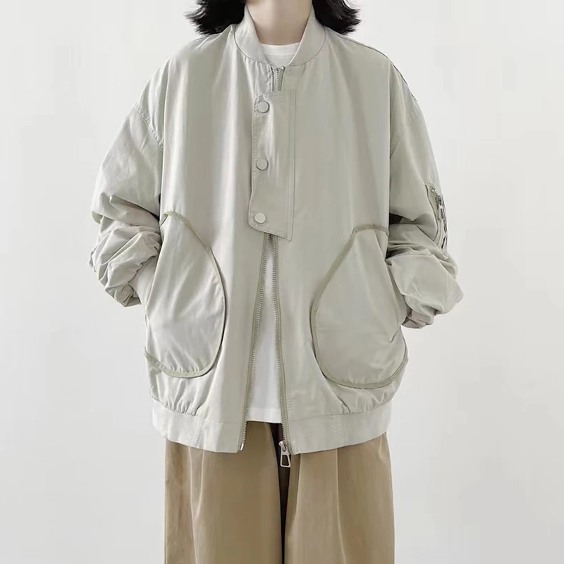 Zoki винтажная серая универсальная куртка для женщин Японская уличная одежда Свободные повседневные куртки большого размера с карманами мод...
Zoki винтажная серая универсальная куртка для женщин Японская уличная одежда Свободные повседневные куртки большого размера с карманами мод...