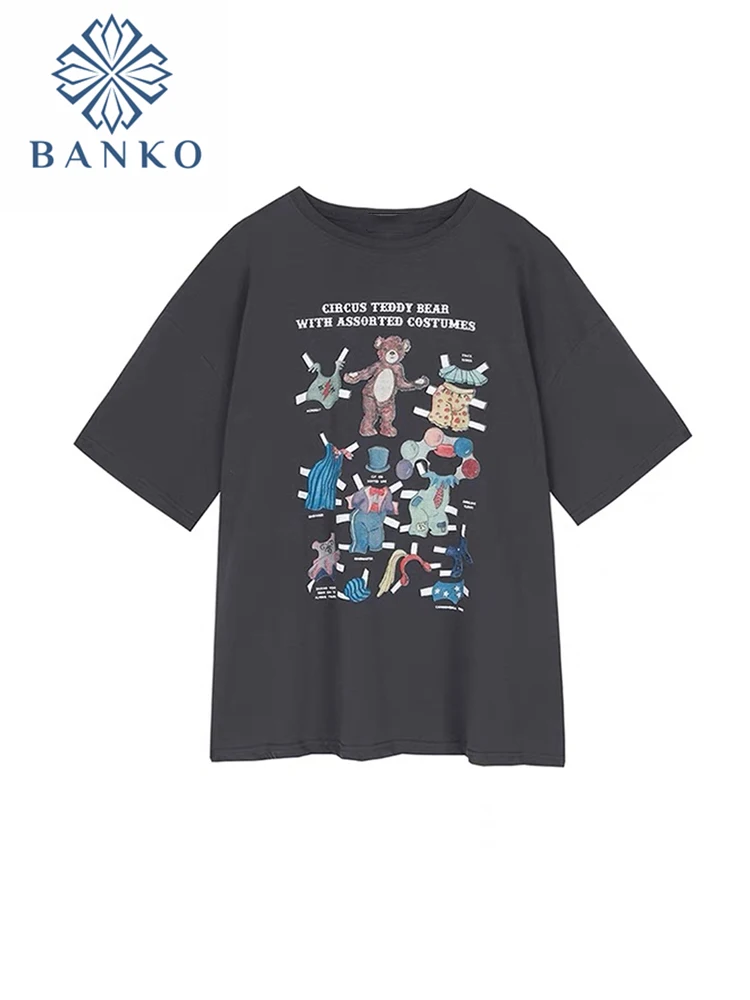 Summer 2022 Harajuku American Vintage Tops Unisex Loose Short Sleeve Y2k Cartoon Print Casual Oversized Streetwear T-shirt Woman
Summer 2022 Harajuku American Vintage Tops Unisex Loose Short Sleeve Y2k Cartoon Print Casual Oversized Streetwear T-shirt Woman
