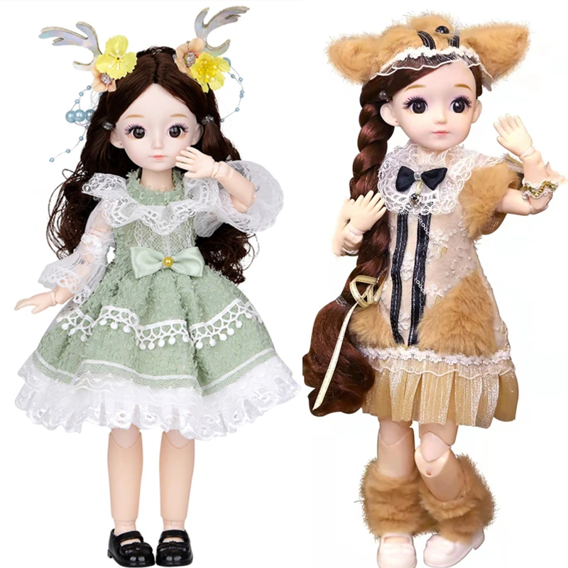 30cm Bjd Girls Toys 20 Removable Joint Dolls Fashion Dress Make Up Dolls Plastic Body Full Set Play House Doll
30cm Bjd Girls Toys 20 Removable Joint Dolls Fashion Dress Make Up Dolls Plastic Body Full Set Play House Doll