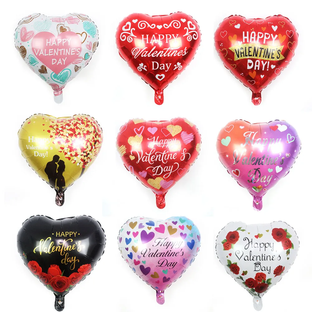 

1pcs heart Shape balloons wedding Valentine's Days Aluminium foil helium globos wedding decoration globos