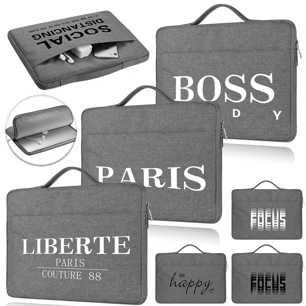 Portable Grey Laptop Bag for 11 12 13 14 15 Inch Notebook Bag Handbag Universal Briefcase Bag Computer Fabric Sleeve Accessories
Portable Grey Laptop Bag for 11 12 13 14 15 Inch Notebook Bag Handbag Universal Briefcase Bag Computer Fabric Sleeve Accessories